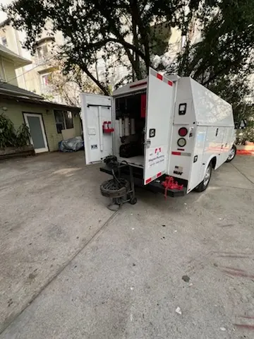 Magnet Plumbing service vehicle on-site for Water Heater Repair in Bayshore Reserve