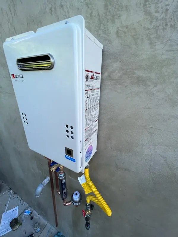 Tankless water heater installation for Bayshore Reserve homes